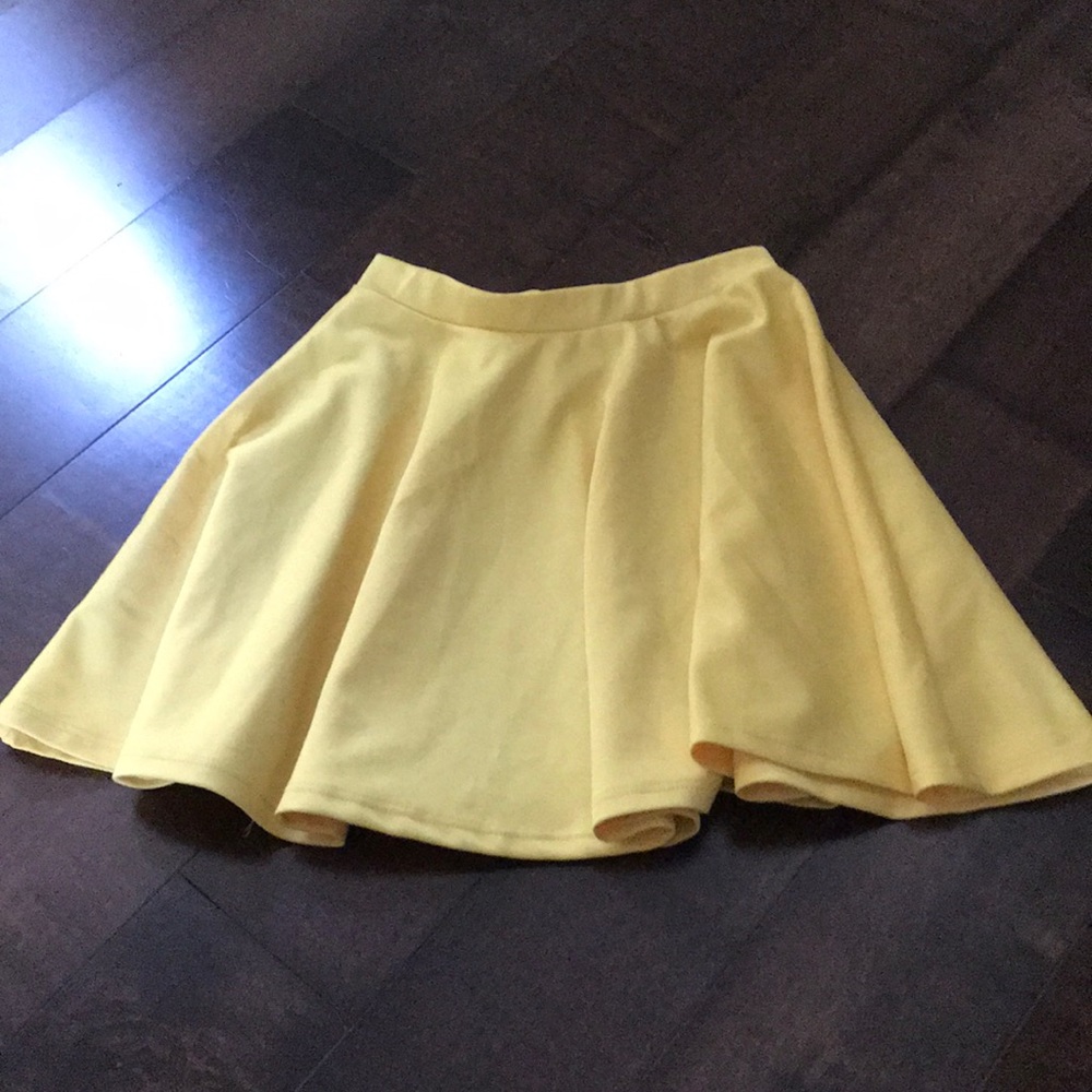 Yellow Skater Skirt